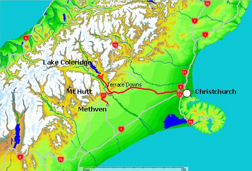 Christchurch to Methven Christchurch to Methven